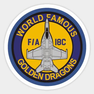 VFA-192 World Famous Golden Dragons - F/A-18 Sticker